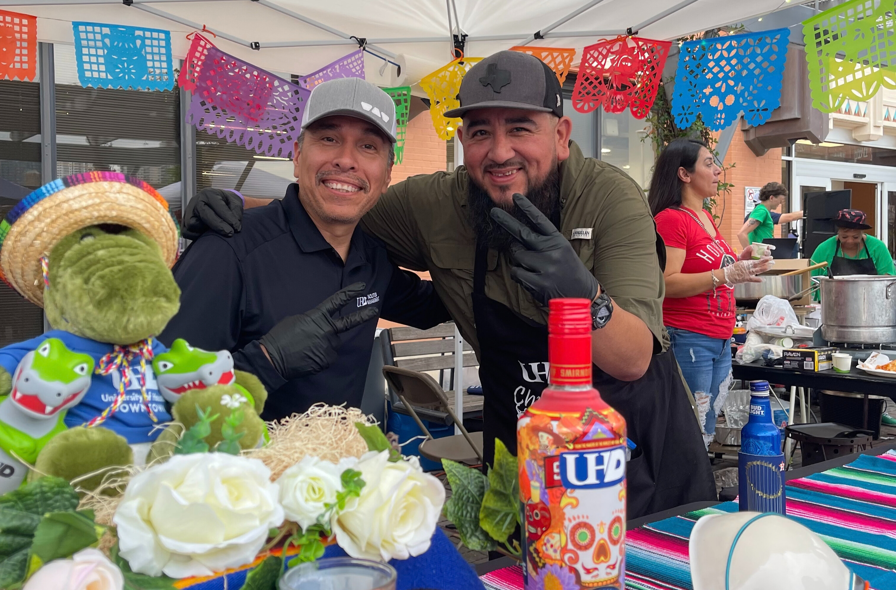 Two people at the UHD Annual Chili Cook-off