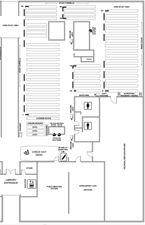 5th Floor North Map