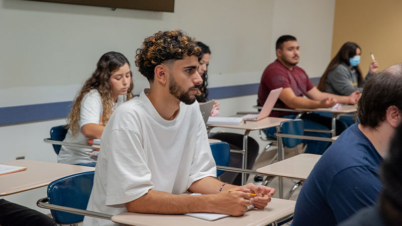 Students in a classroom