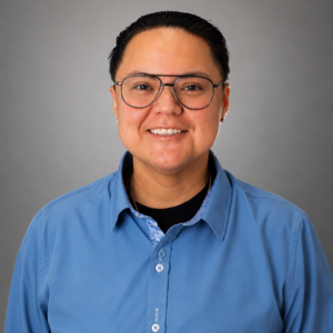 jake martinez smiles. Martinez is a security officer at the university of houston-downtown.