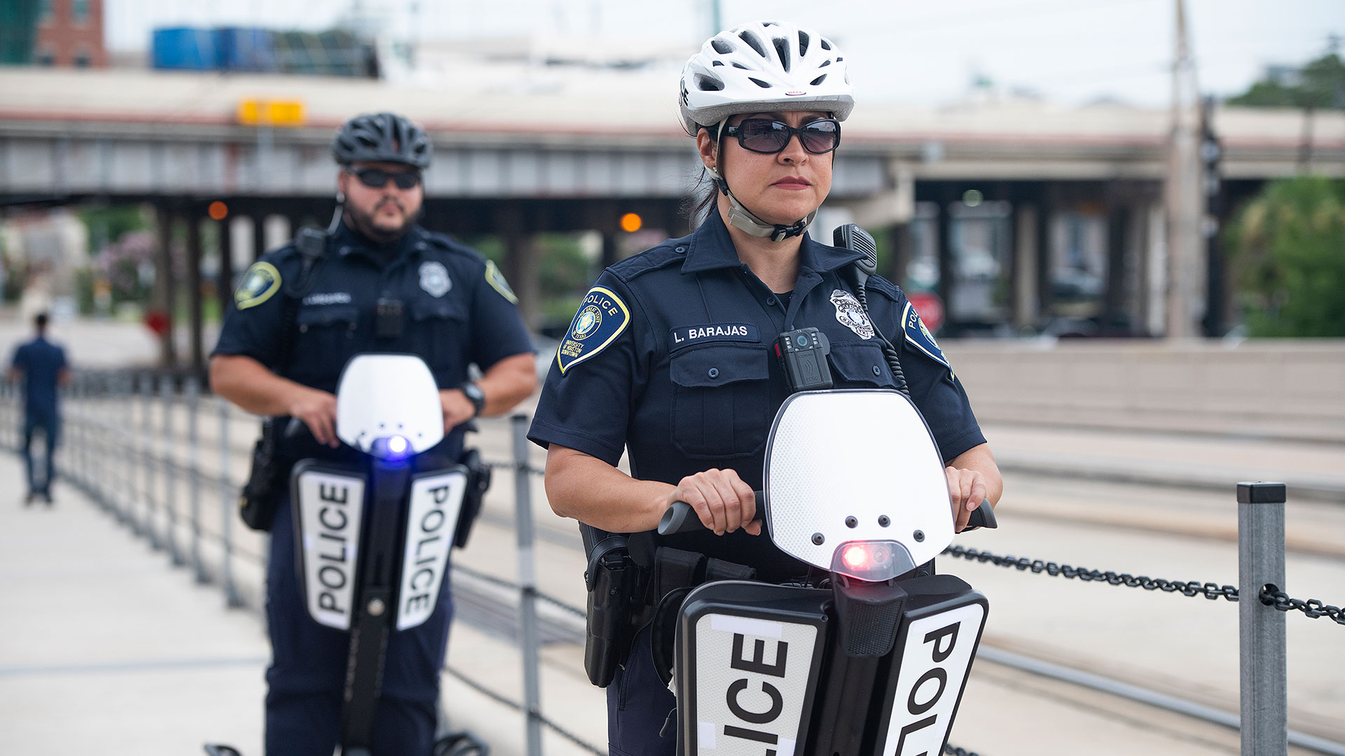 Two Police Officers on Segways