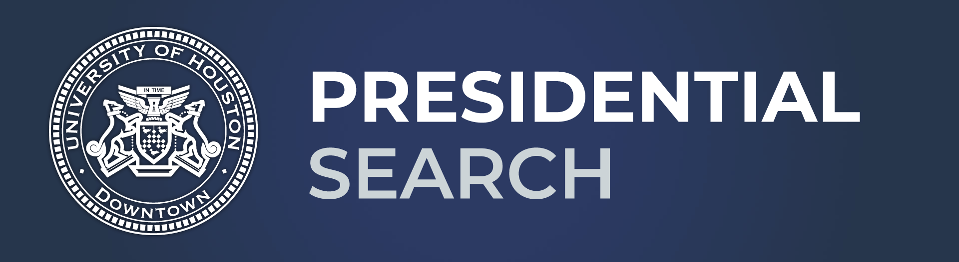 Presidential search banner