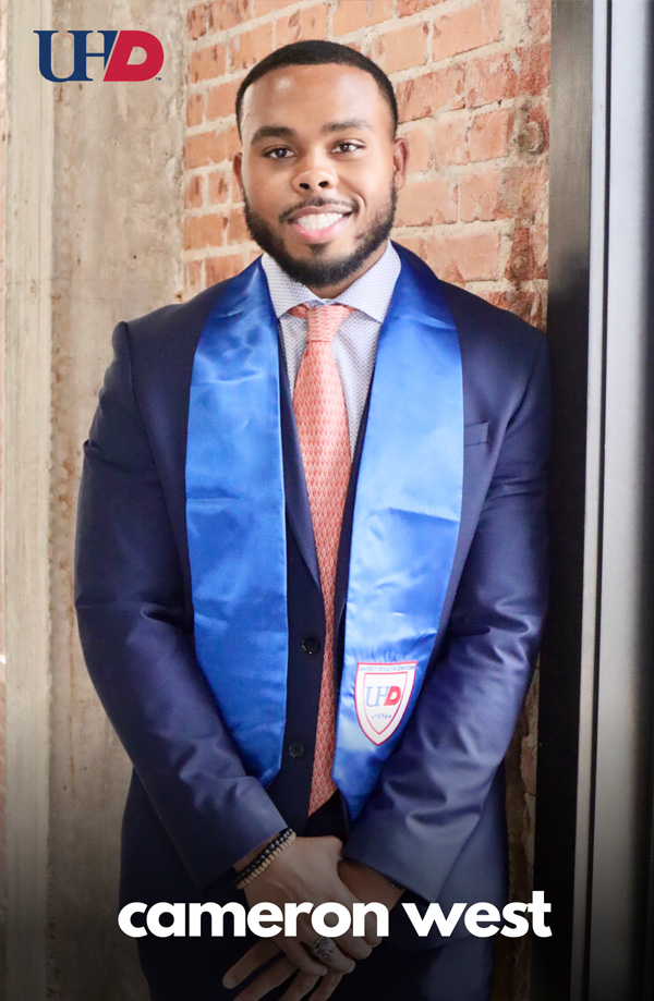 Commencement ambassador Cameron West Commencement ambassador Cameron West