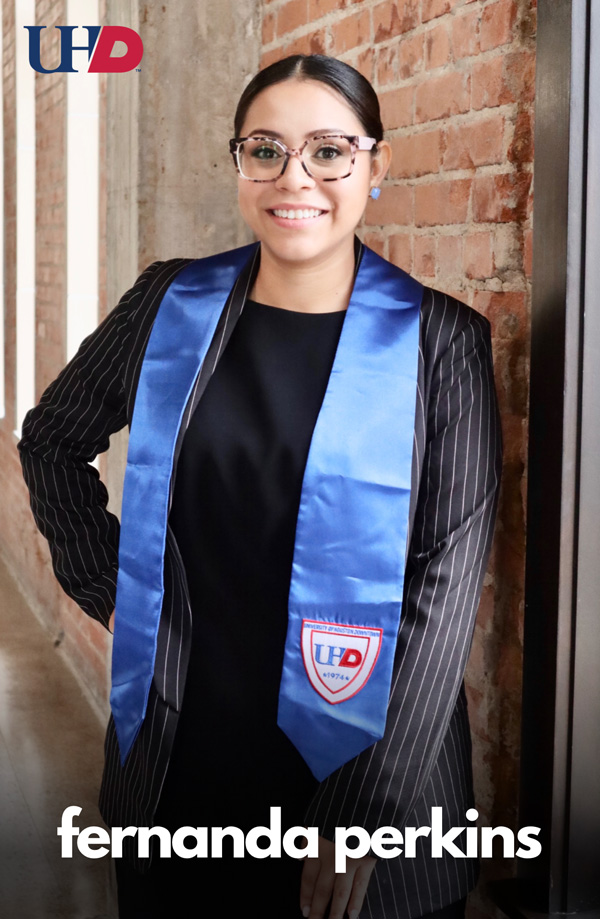 Commencement ambassador Fernanda Perkins