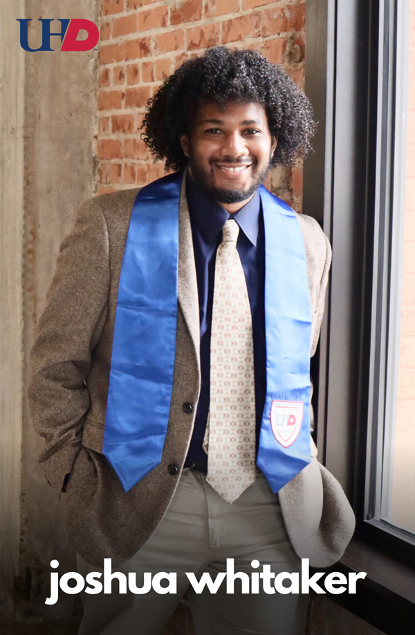 Commencement ambassador Joshua Whitakers