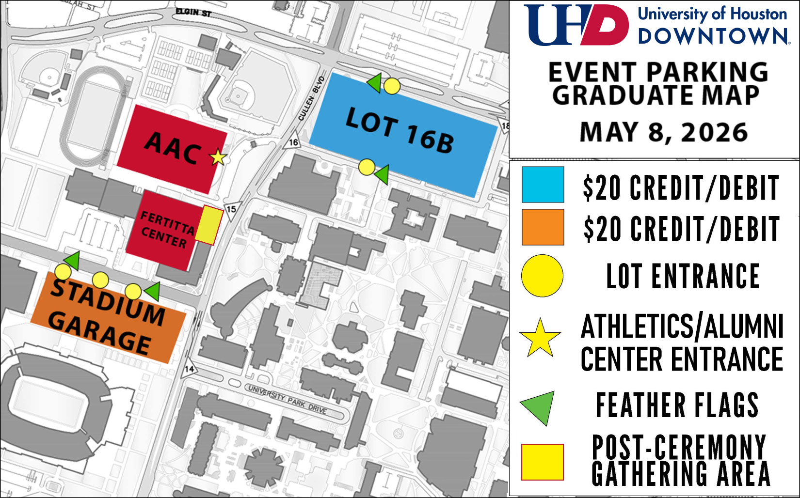 Parking Map for Graduating Students