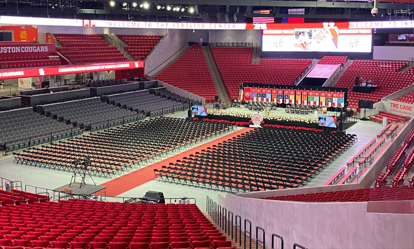 View of commencemen sitting