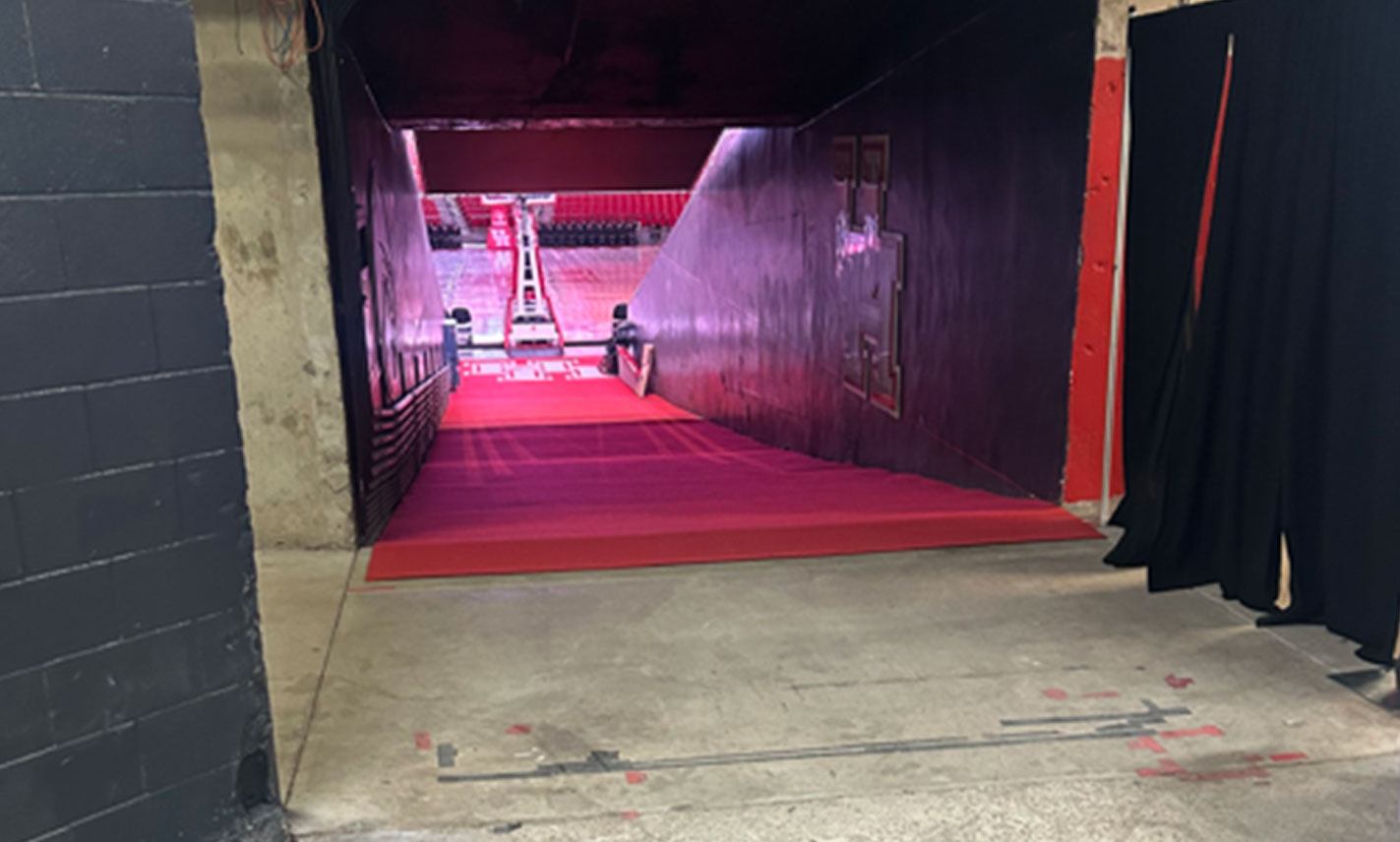 View through tunnel to commencement sitting