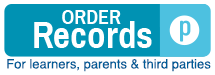 Order Records for learners, parents & third parties