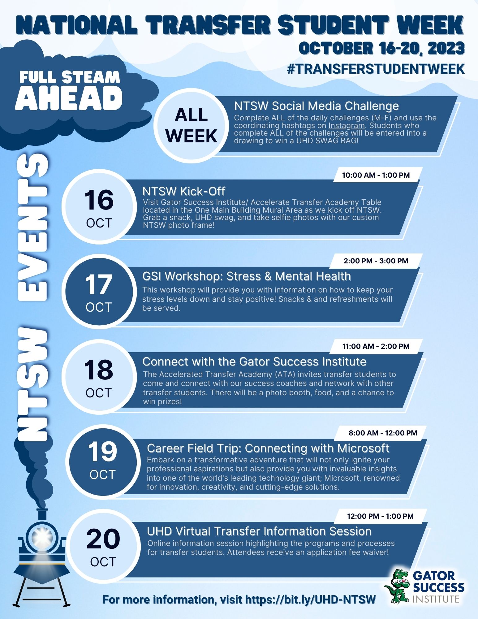 UHD NTSW 2023 Weekly Events UHD NTSW 2023 Weekly Events