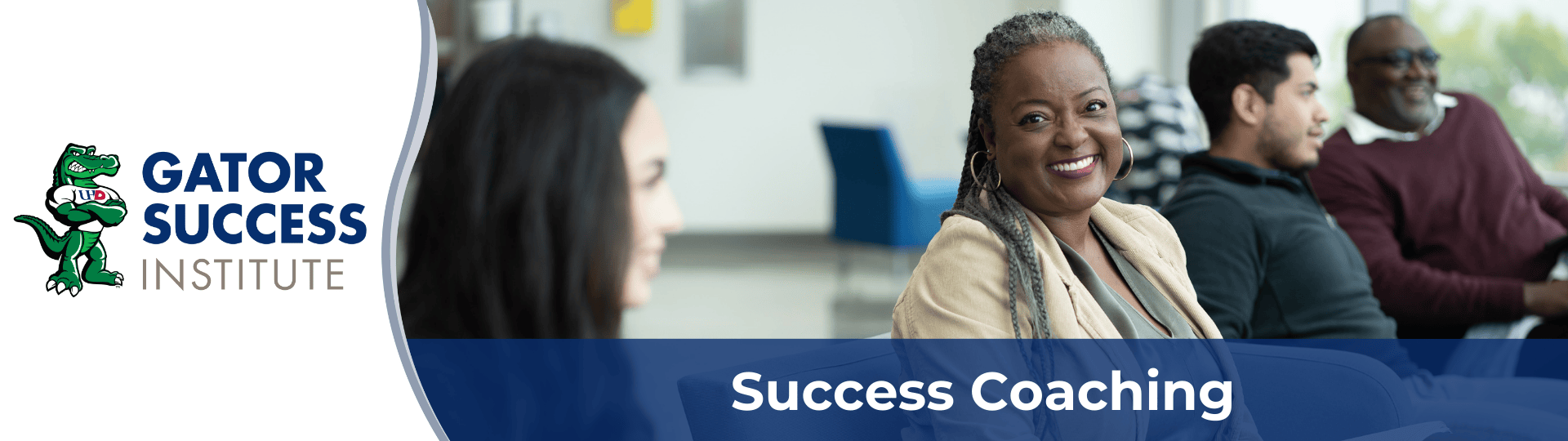 GSI Success Coaching Female success coach shaking hands with student