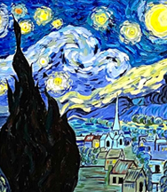 painting of Van Gogh's Starry Night