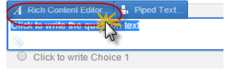 a screenshot of the Rich Content Editor button