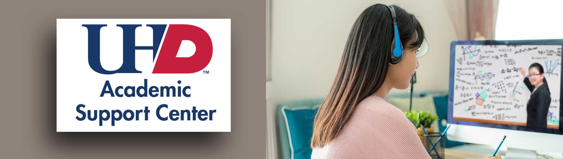 ASC banner A student working on a computer